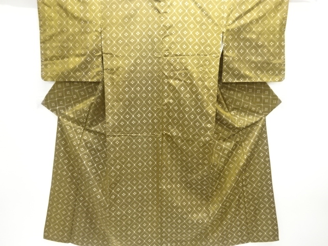 JAPANESE KIMONO / TSUMUGI / ENSEMBLE / SILK / RYUKYU KASURI